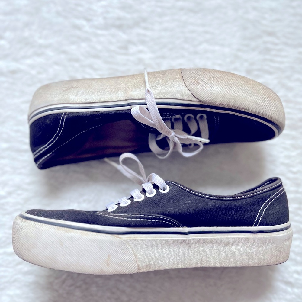Black high sole Vans